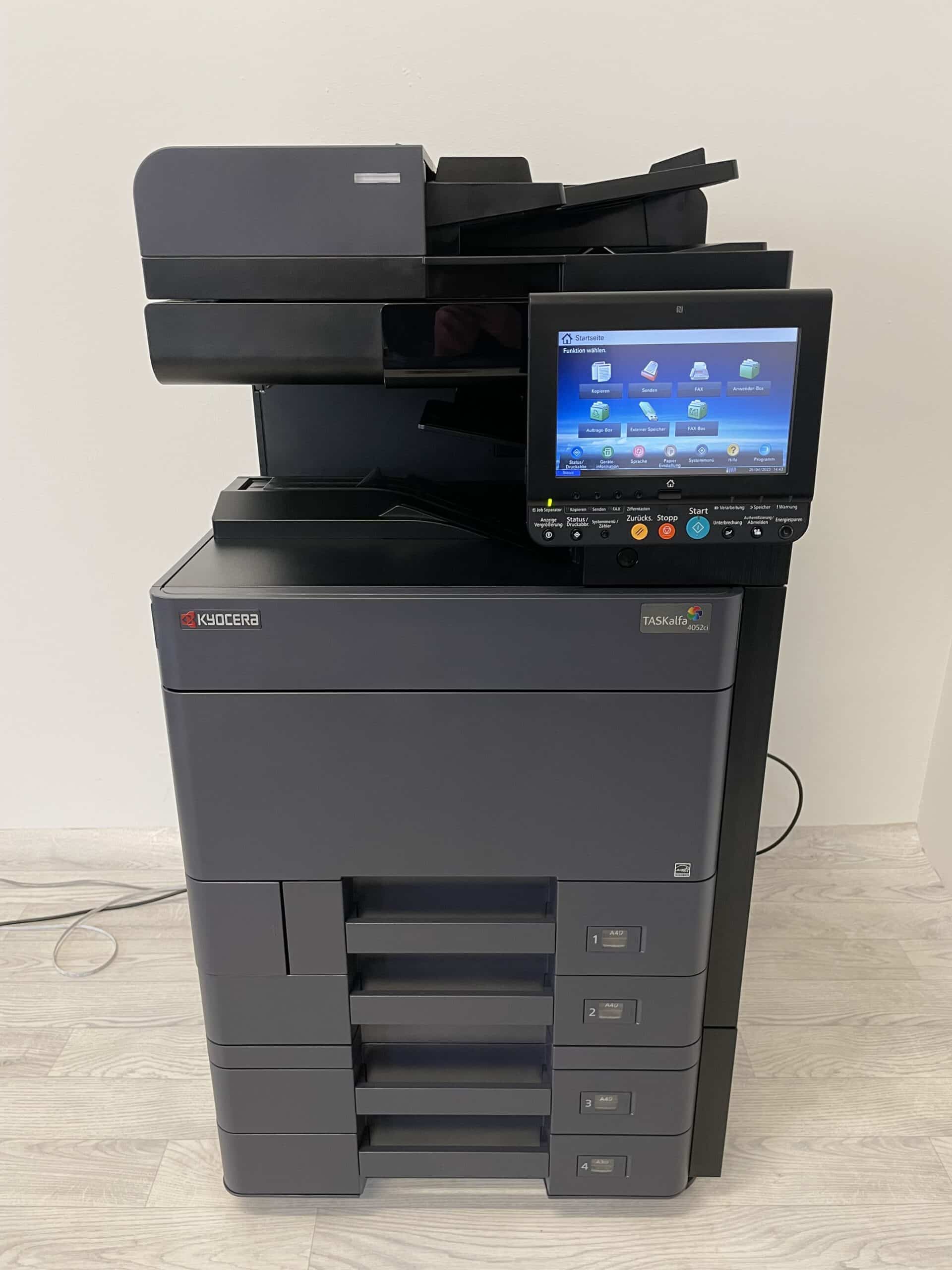 Kyocera TASKalfa 4052ci DIN A3 - A4 Laserdrucker Farbkopierer Scanner FAX Duplex 166.220 Seiten
