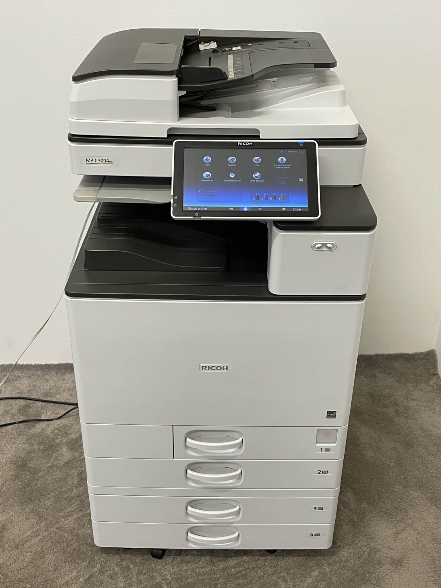 Ricoh MP C3004ex A3-A4 Laserdrucker Farbkopierer Scanner FAX Duplex nur 38.000 Seiten